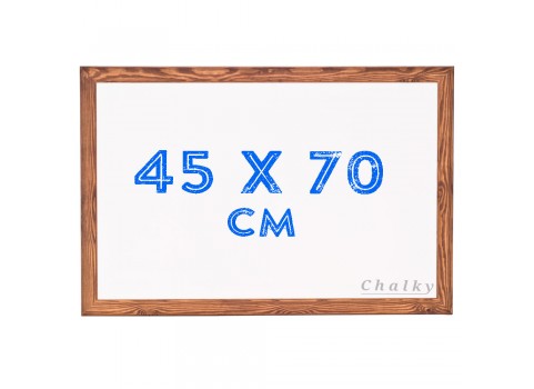 Chalky Beyaz Yazı Tahtası Ahşap Çerçeveli 45x70 cm